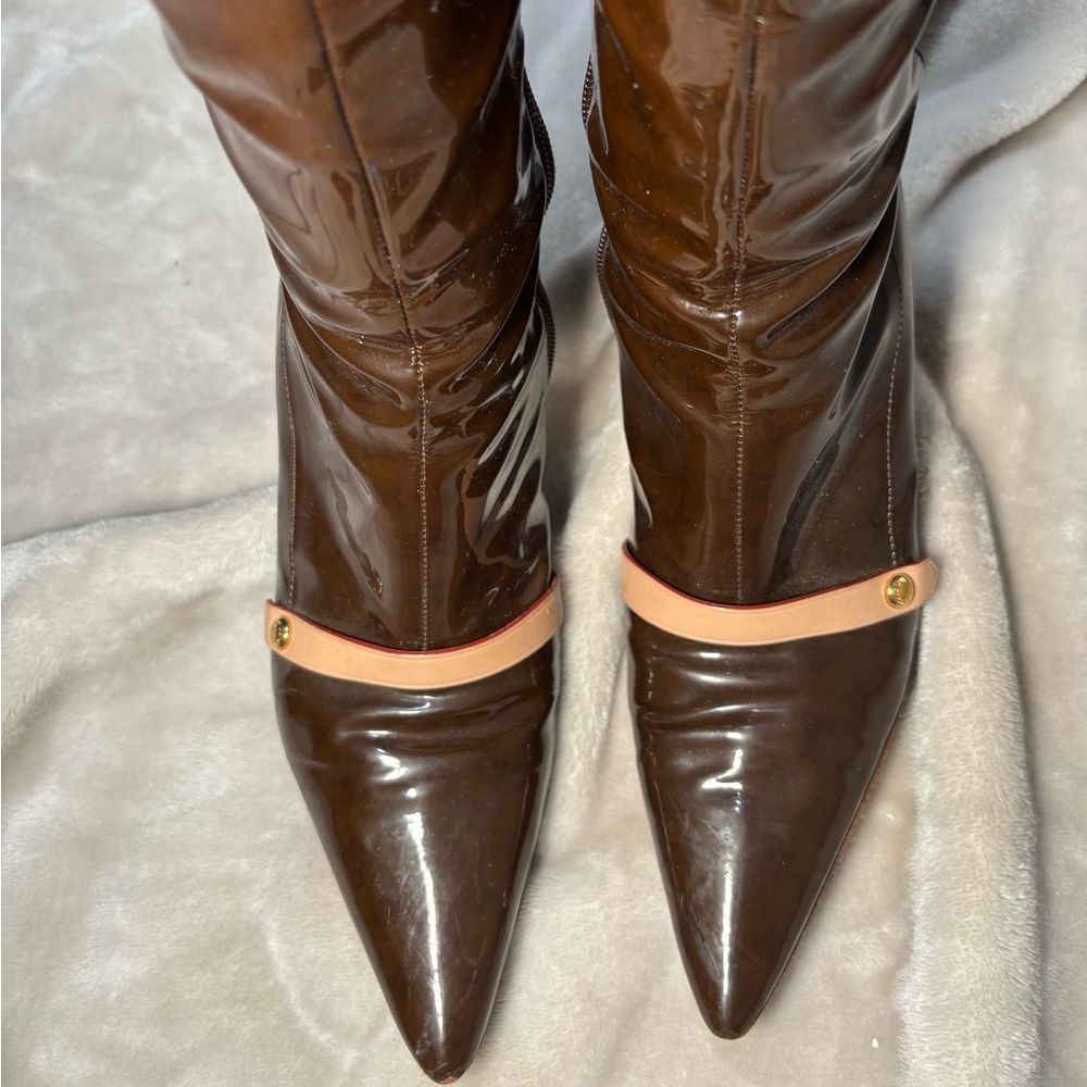 Louis Vuitton Patent Leather Boots - Picture 2 of 5